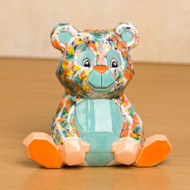 Ceramic Bisque Teddy Bear Facet-ini
